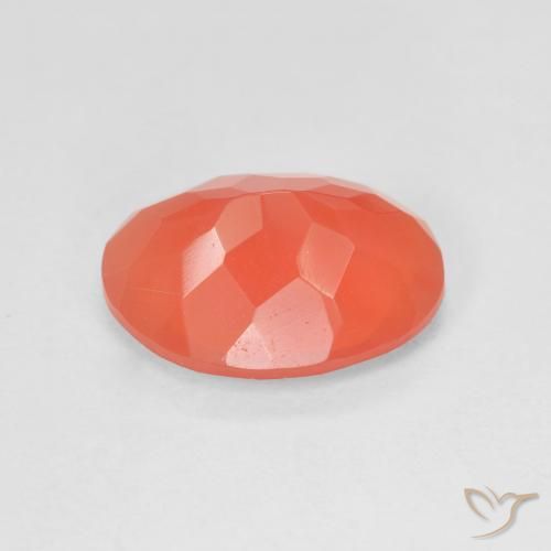 Opale de feu Rouge moyen naturelle ovale, 2.74 ct, Transparent
