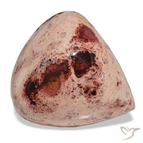 Opale de feu multicolore naturelle en forme de poire, 14,71 ct, opaque