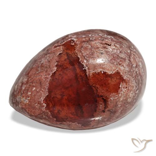 Opale de feu multicolore de 9,96 ct, en forme de poire, opaque