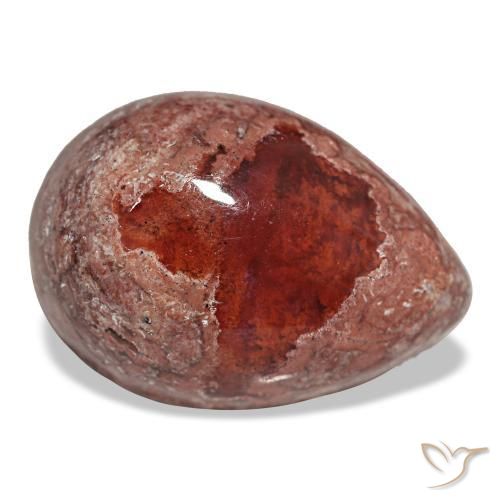 Opale de feu multicolore naturelle en forme de poire, 9,96 ct, opaque