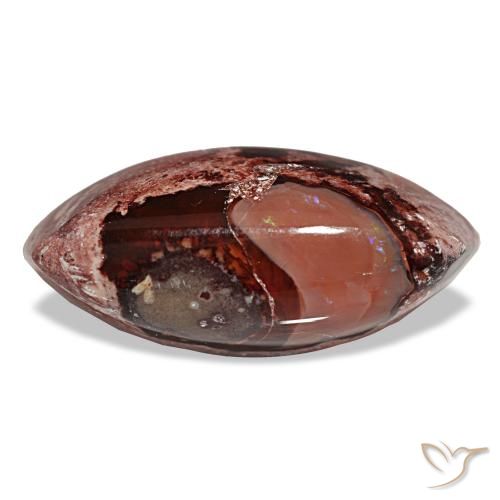 Opale de feu multicolore de 15,89 ct, marquise, opaque