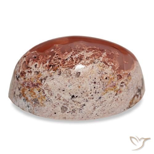 Opale de feu multicolore naturelle coupe ovale, 17,33 ct, opaque