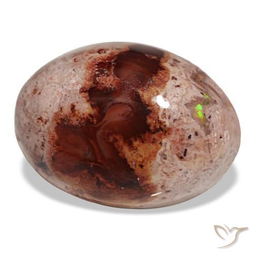 Opale de feu multicolore naturelle coupe ovale, 12,94 ct, opaque