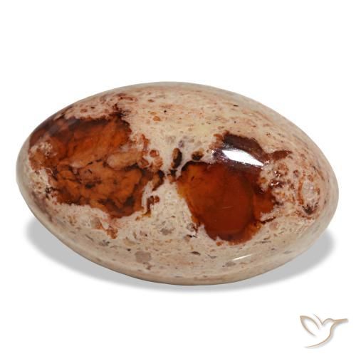 Opale de feu multicolore naturelle coupe ovale, 17,44 ct, opaque