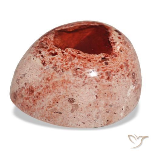 Opale de feu multicolore naturelle en forme de poire, 19,28 ct, opaque