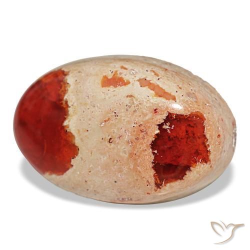 Opale de feu multicolore naturelle coupe ovale, 23,11 ct, opaque
