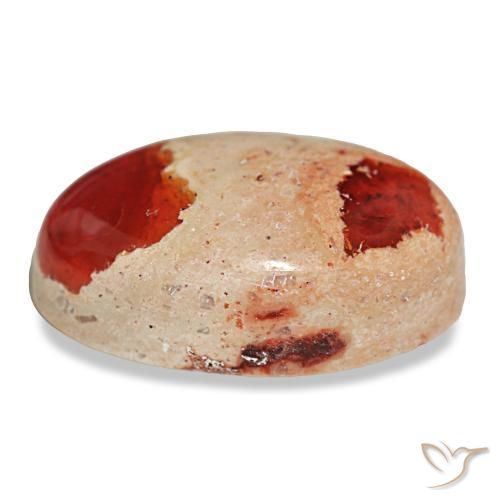 Opale de feu multicolore naturelle coupe ovale, 23,11 ct, opaque
