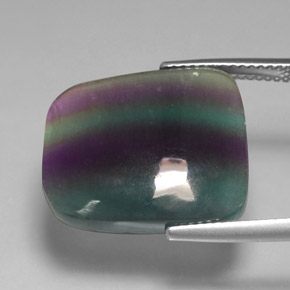 Fluorite multicolore naturelle transparent, 15,97 ct, transparent / translucide
