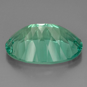 Fluorite vert naturelle coupe ovale, 49,15 ct, VVS