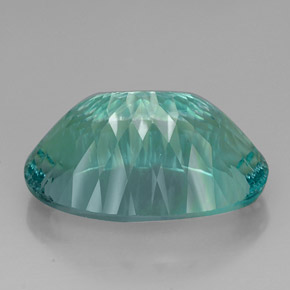 Fluorite vert naturelle coupe ovale, 67,26 ct, VVS
