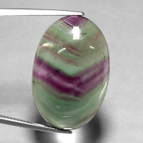 Fluorite multicolore naturelle transparent, 36,30 ct, transparent / translucide