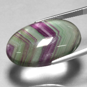Fluorite multicolore naturelle transparent, 36,30 ct, transparent / translucide