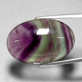 Fluorite multicolore naturelle transparent, 35,81 ct, transparent / translucide