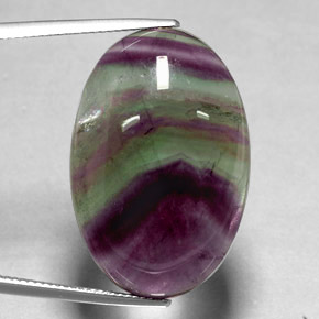 Fluorite multicolore naturelle transparent, 35,81 ct, transparent / translucide
