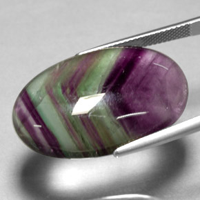 Fluorite multicolore naturelle transparent, 35,81 ct, transparent / translucide