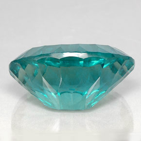 Fluorite bleue naturelle coupe ovale, 47,22 ct, VVS