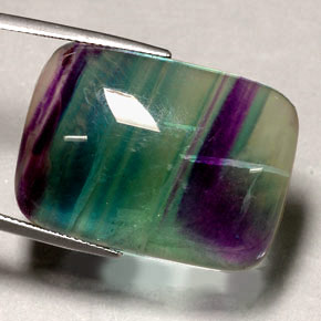 Fluorite multicolore naturelle transparent, 48,88 ct, transparent / translucide