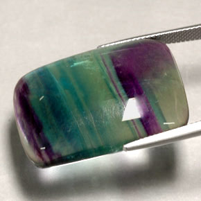 Fluorite multicolore naturelle transparent, 48,88 ct, transparent / translucide
