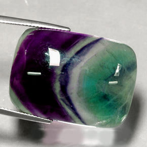 Fluorite multicolore naturelle transparent, 48,04 ct, transparent / translucide