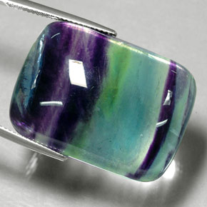 Fluorite multicolore naturelle transparent, 55,61 ct, transparent / translucide