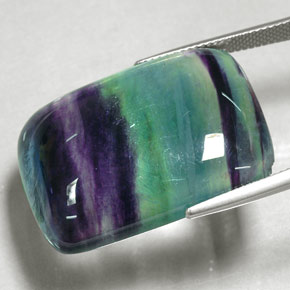 Fluorite multicolore naturelle transparent, 55,61 ct, transparent / translucide