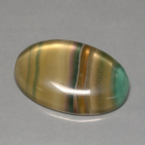 Fluorite multicolore naturelle transparent, 60,11 ct, transparent / translucide