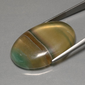 Fluorite multicolore naturelle transparent, 60,11 ct, transparent / translucide