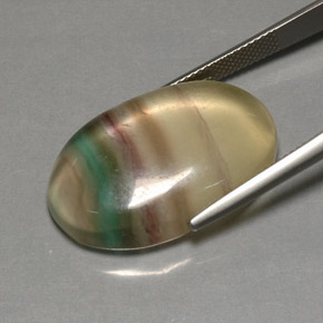 Fluorite multicolore naturelle transparent, 35,91 ct, transparent / translucide