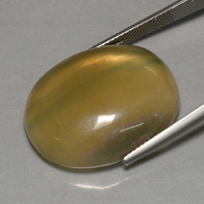 Fluorite multicolore naturelle transparent, 42,84 ct, transparent / translucide