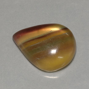 Fluorite multicolore naturelle transparent, 23,37 ct, transparent / translucide