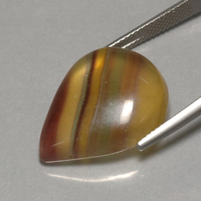 Fluorite multicolore naturelle transparent, 23,37 ct, transparent / translucide