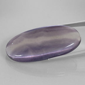 Fluorite multicolore naturelle coupe ovale, 60,84 ct, transparent