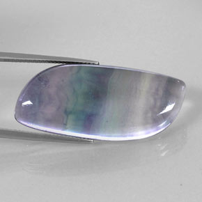 Fluorite multicolore naturelle forme fantaisie, 37,44 ct, transparent