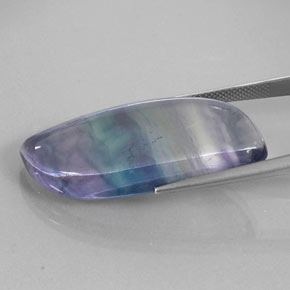 Fluorite multicolore naturelle forme fantaisie, 37,44 ct, transparent
