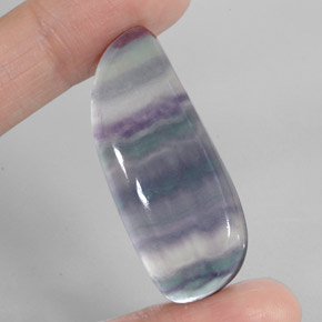 Fluorite multicolore naturelle forme fantaisie, 42,51 ct, transparent