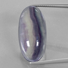 Fluorite multicolore naturelle transparent, 19,82 ct, transparent / translucide