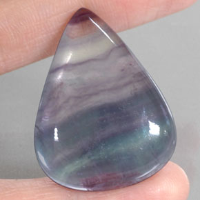 Fluorite multicolore naturelle transparent, 58,44 ct, transparent / translucide