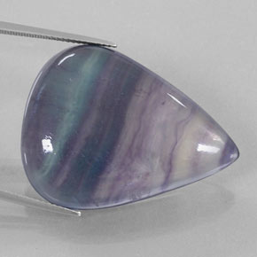 Fluorite multicolore naturelle transparent, 58,44 ct, transparent / translucide