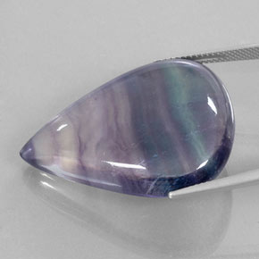Fluorite multicolore naturelle transparent, 58,44 ct, transparent / translucide