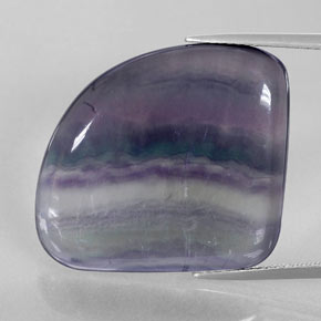 Fluorite multicolore naturelle forme fantaisie, 31,33 ct, transparent