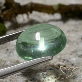 Fluorine Vert clair naturelle ovale, 4.75 ct, Transparent