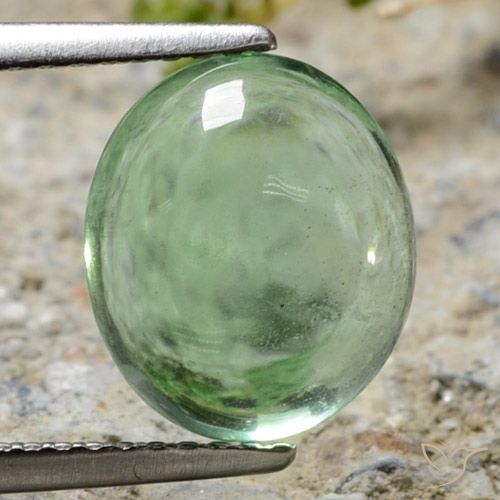4.47ct Naturel Vert terreux Fluorine, ovale, Transparent