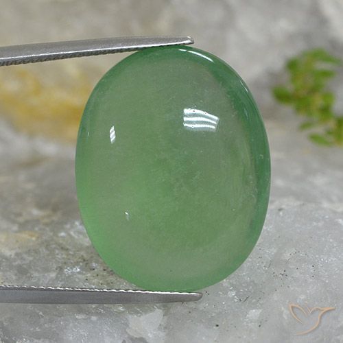 46.27ct Naturel Vert terreux Fluorine, ovale, Translucide