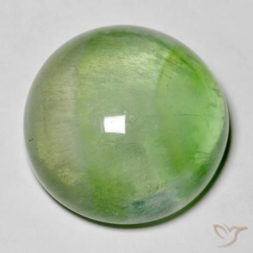 38.51ct Naturel Vert poire Fluorine, Tour, Transparent