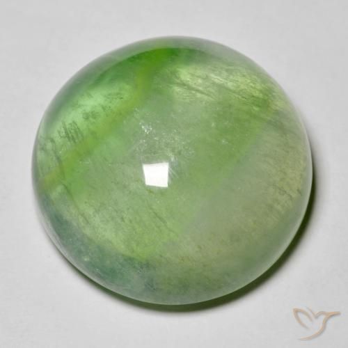 Fluorine Vert poire naturelle Tour, 38.51 ct, Transparent