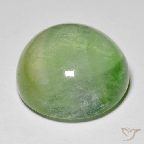 Fluorine Vert poire naturelle Tour, 38.51 ct, Transparent