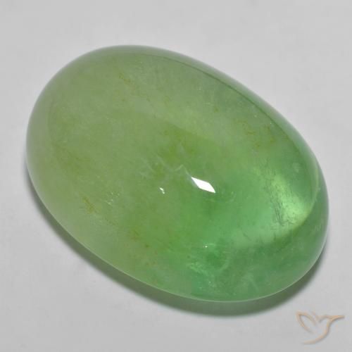 36.25ct Naturel Vert poire pâle Fluorine, ovale, Translucide