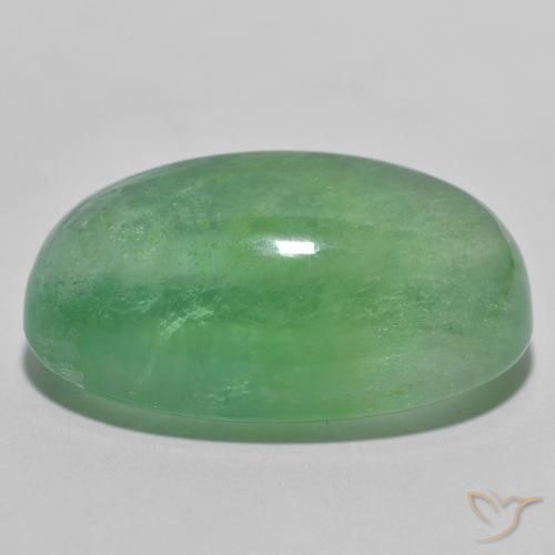 Fluorine Vert chaud naturelle ovale, 26.04 ct, Transparent
