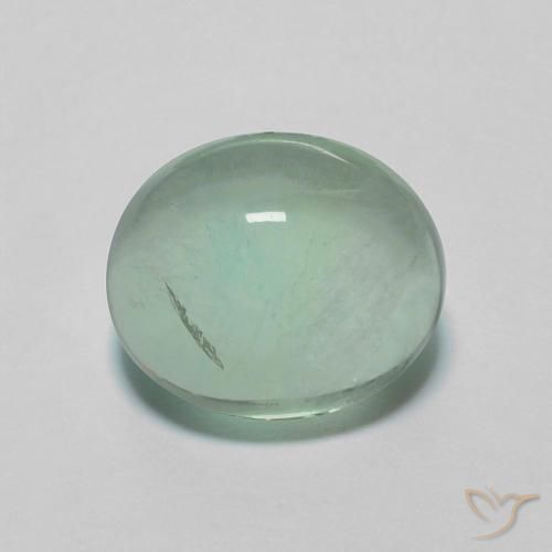 2.96ct Naturel Vert chaud Fluorine, ovale, Transparent