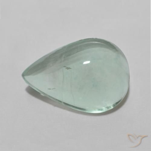 4.20ct Naturel Menthe verte Fluorine, En forme de poire, Transparent